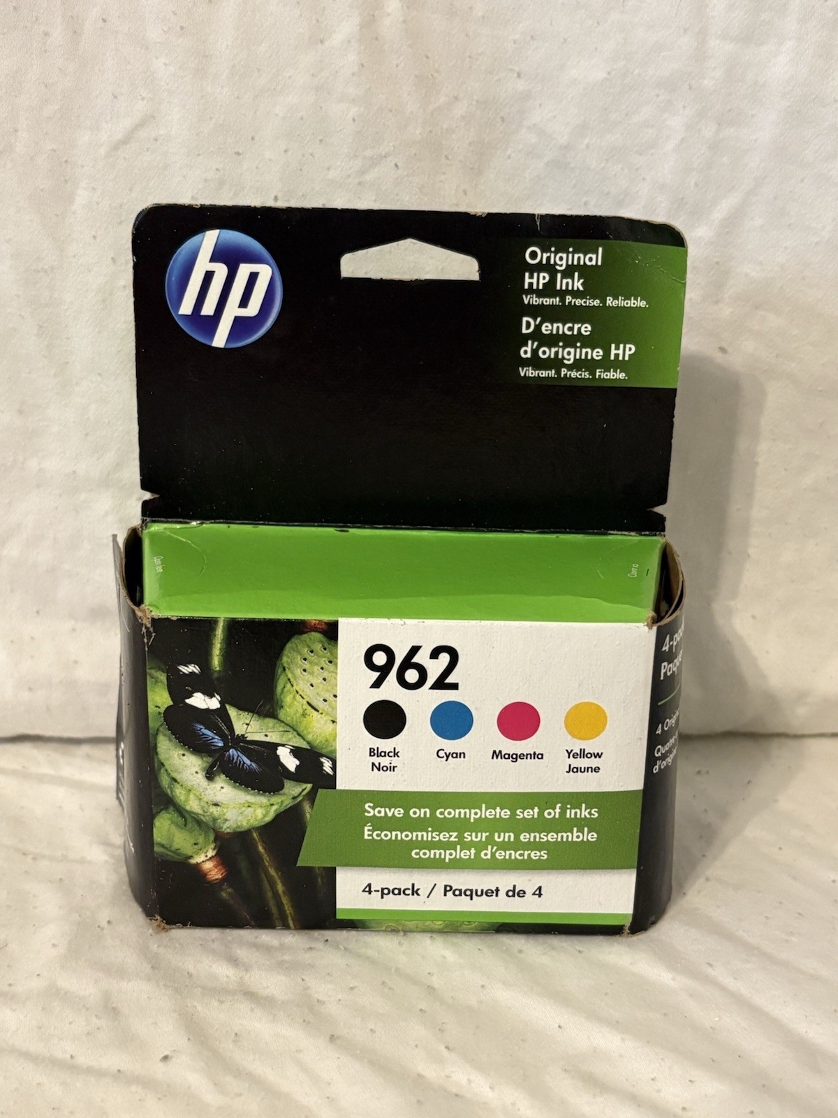 HP 962 Printer Ink Cyan Magenta Yellow Color 3-Pack Genuine OEM Exp 07/2022 NIB