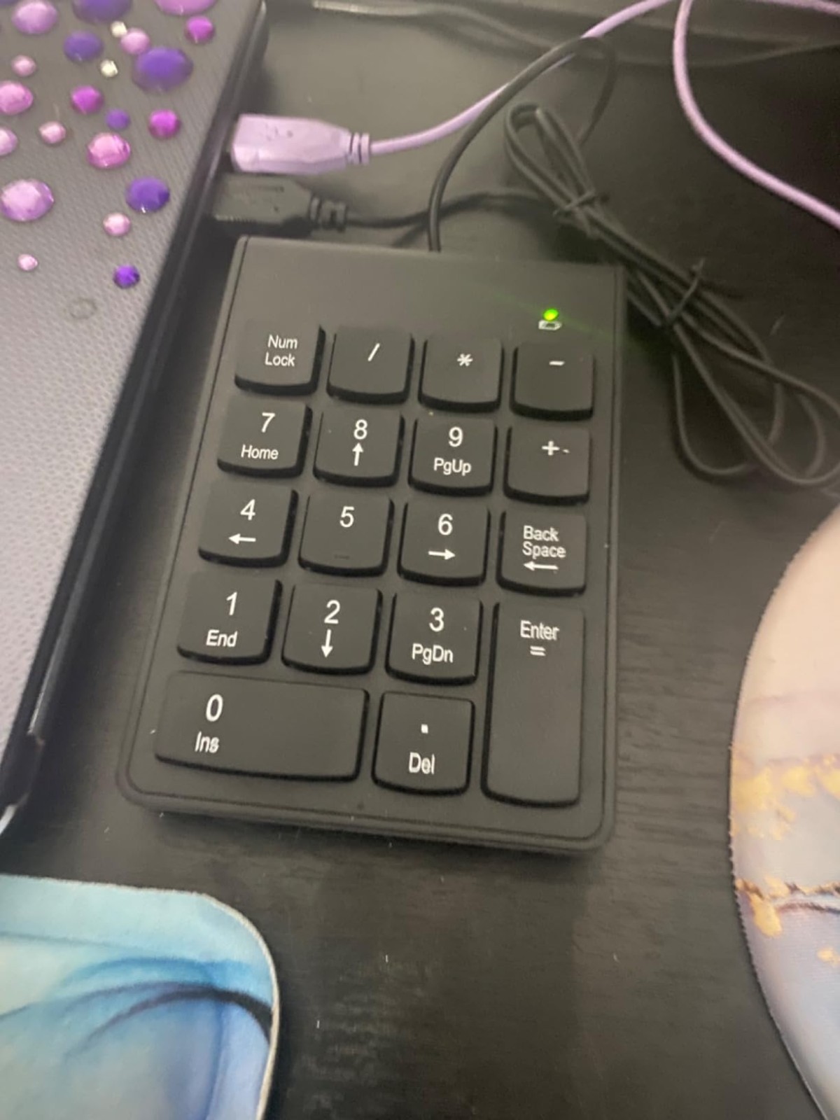 USB Numeric Keypad for Laptop 10-Key Slim External Numpad Computer Keyboard