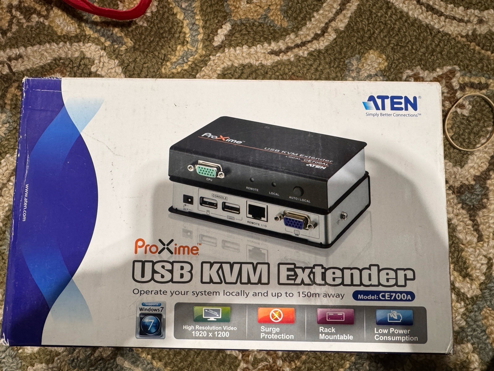 ATEN CE700A ProXime USB VGA RJ-45 KVM Extender 150m Rack Mount Black