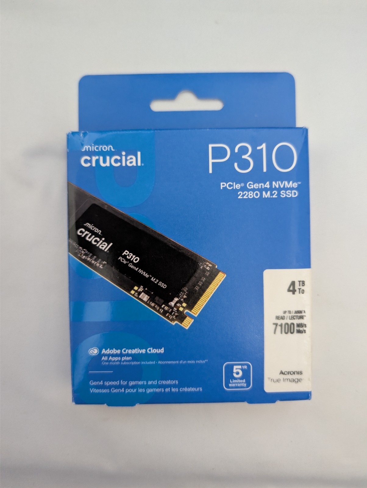 4tb Crucial P310 M.2 2280 PCI-Express 4.0 x4 NVMe SSD