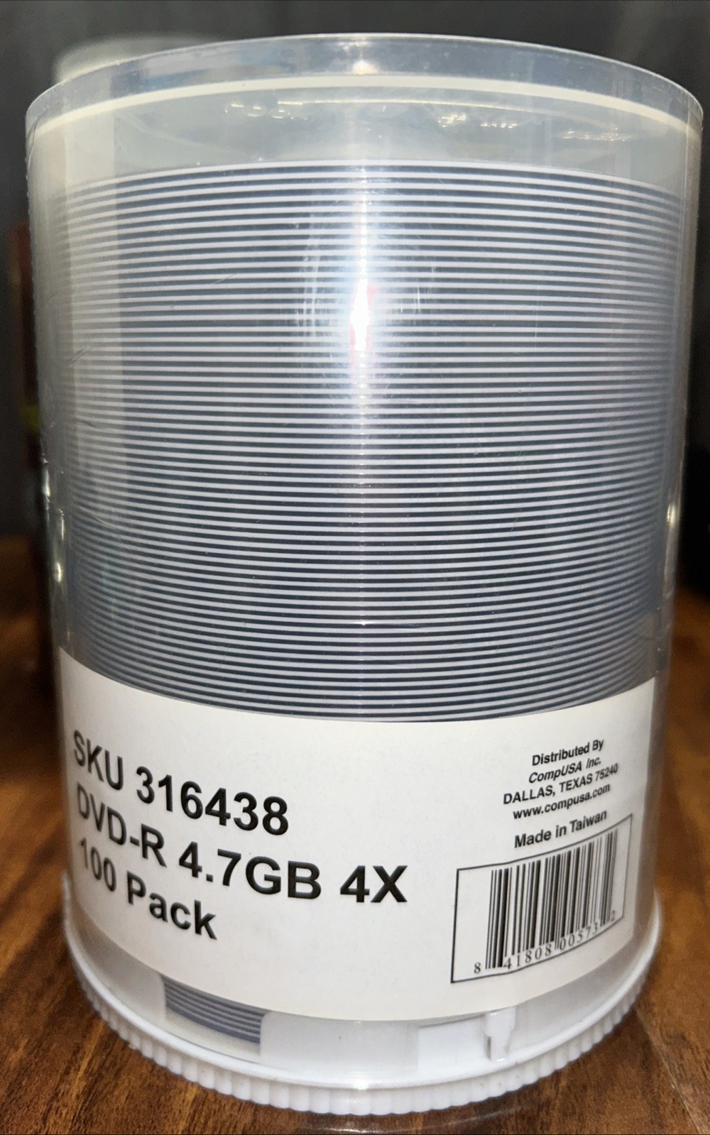 COMPUSA DVD-R 4.7 X4 100 Pack Blank Sealed New Old Stock