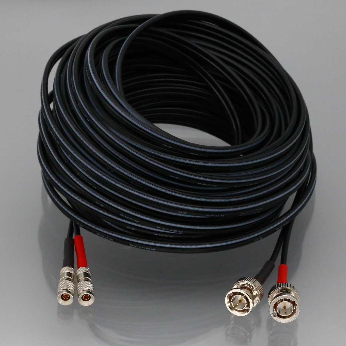 RF Coax Dual Crystal Cable BNC male to DIN SAA 1.0/2.3 50FT T3/E3 Router Antenna