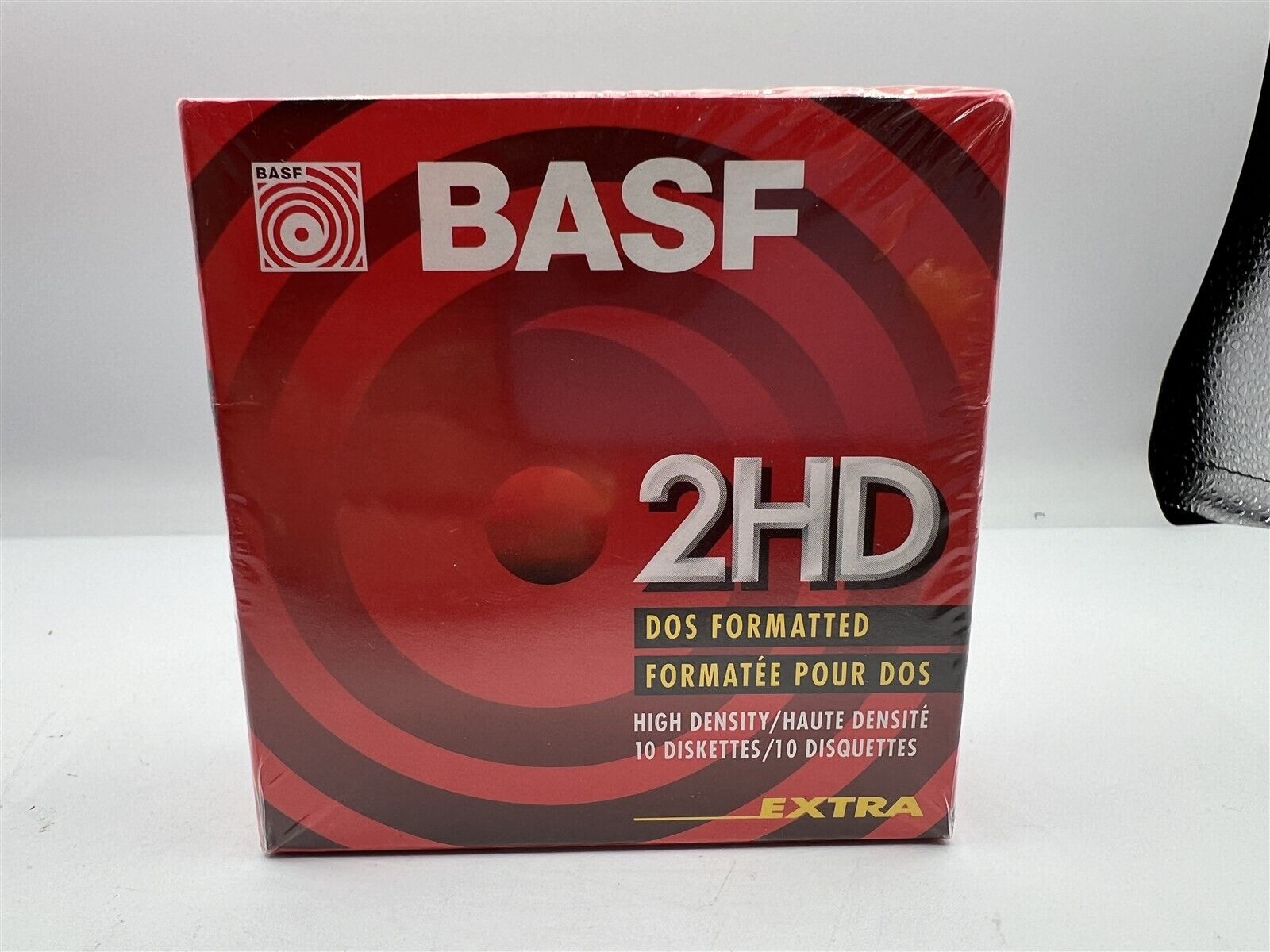 SEALED BASF 2HD DOS FORMATTED HIGH DENSITY 10 DISKETTES EXTRA