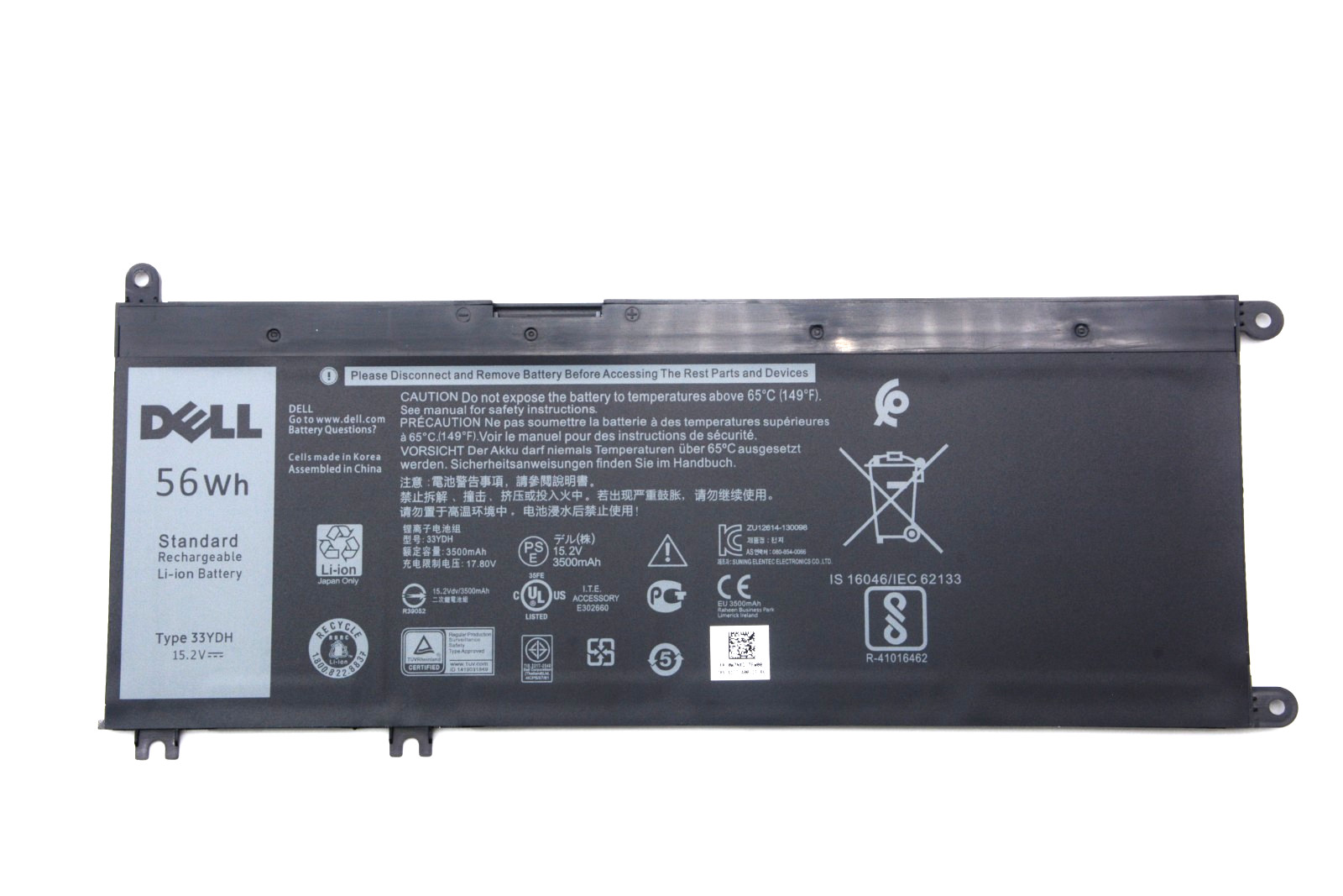 Genuine OEM 15.2V 56WH 33YDH Battery for Dell Inspiron 17 7000 7577 7773 7778