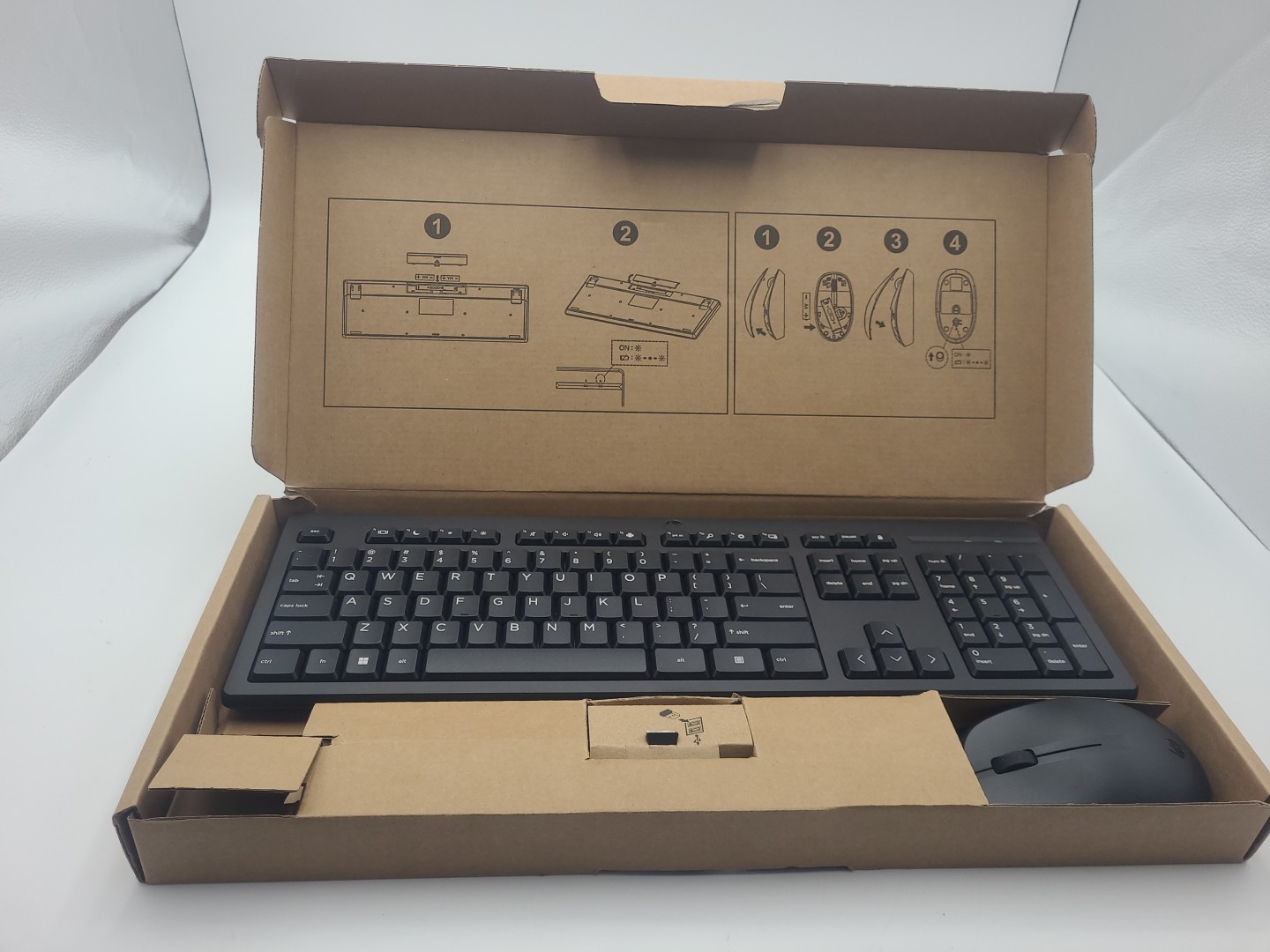 New HP 510 Wireless Keyboard & Mouse Bundle [Black] 510SP Includes USB Dongle