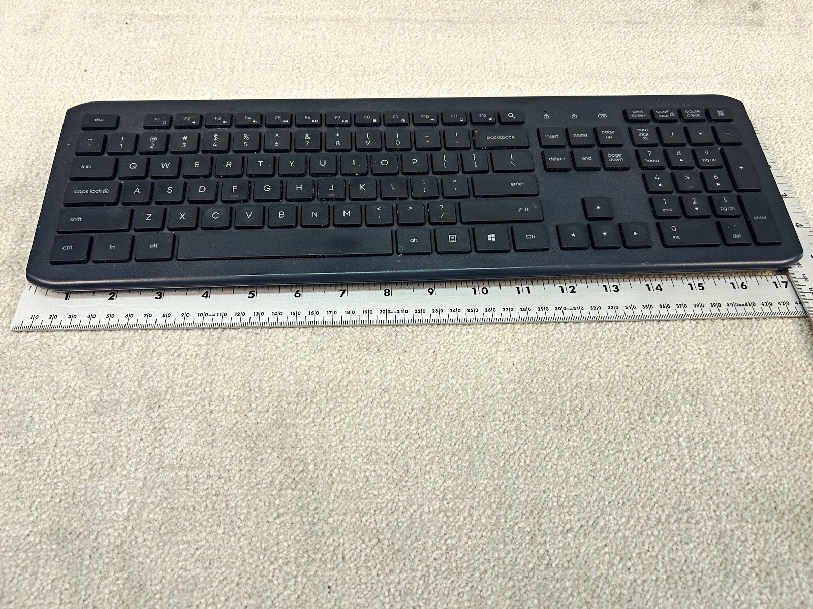 onn. Wireless Silent Keyboard Black QWERTY English Multimedia PRDKB40