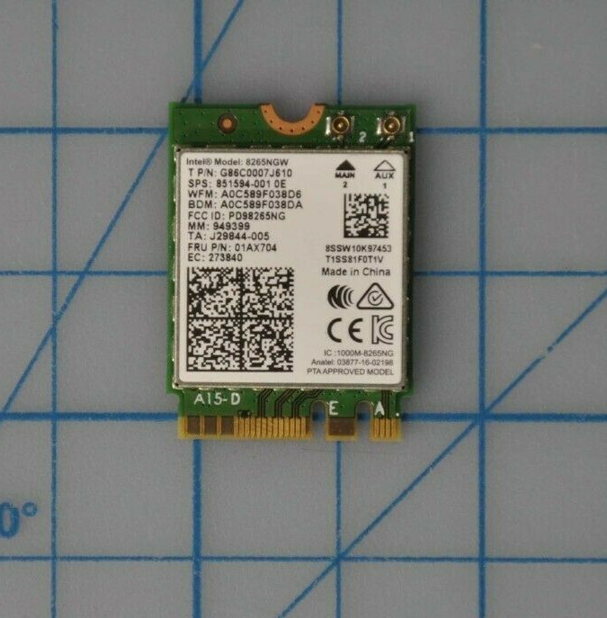 B265NGW Genuine Lenovo Wireless Bluetooth Card 720-13IKB 80X6 01AX704