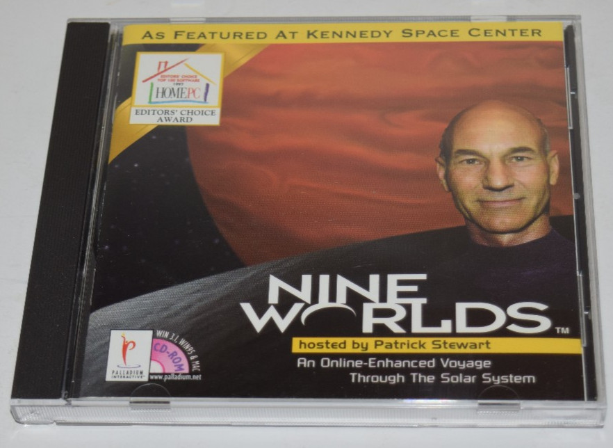 Nine Worlds Hosted By Patrick Stewart CD ROM Palladium Interactive 1996