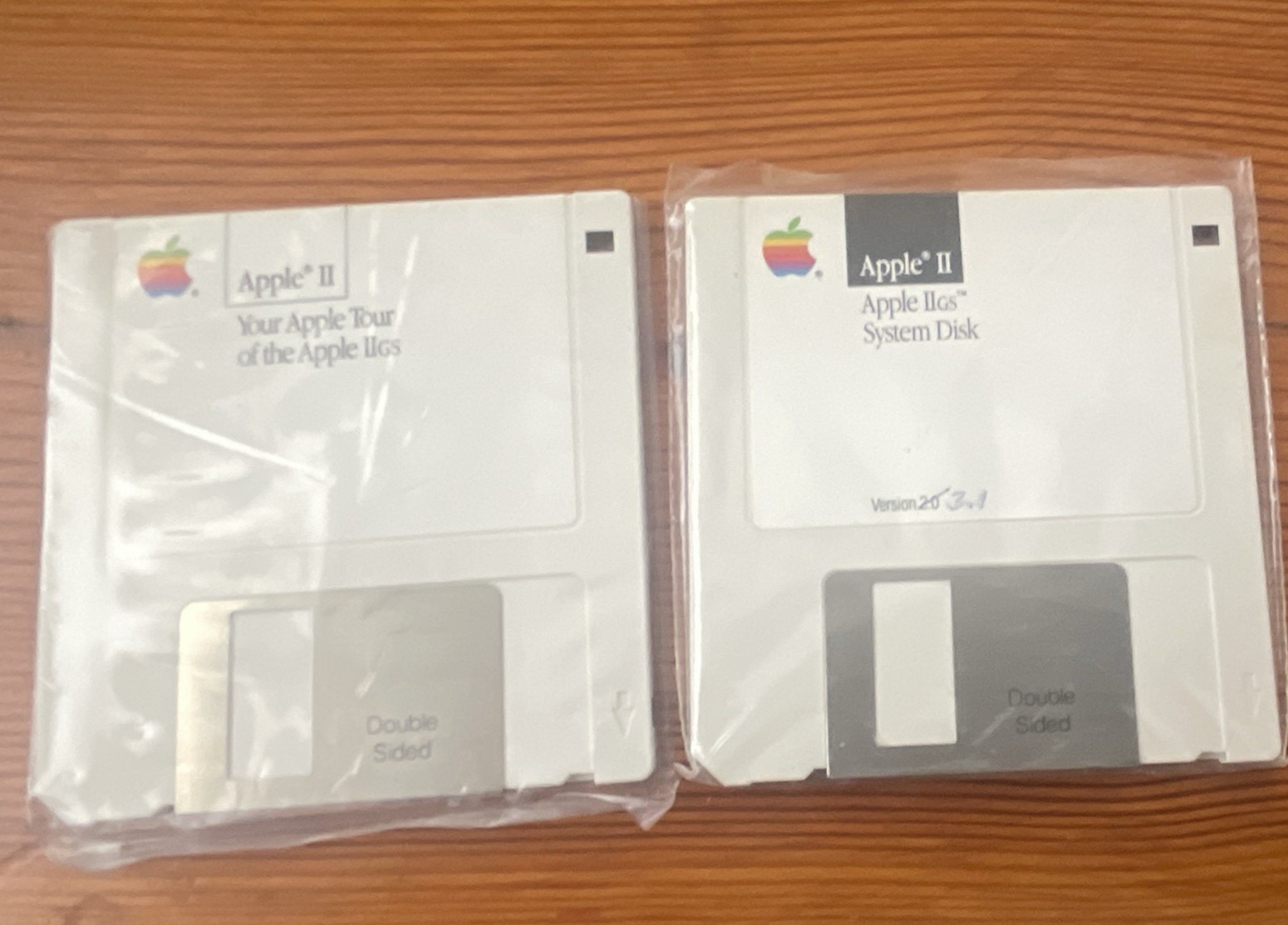 Apple IIe System Disk & System Software 5.25" Floppy Disks Lot – Vintage