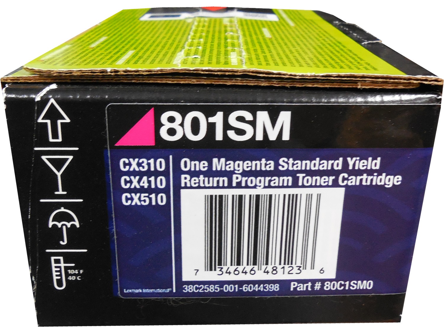 Lexmark 80C1SM0 Magenta Toner Cartridge Genuine OEM Original