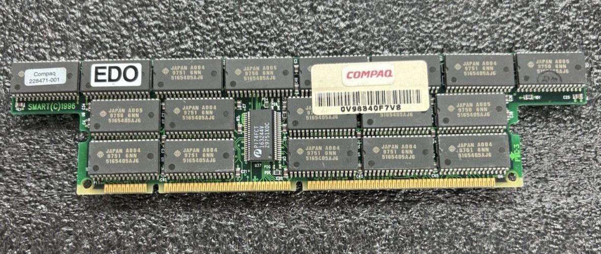 228471-001 Compaq 256MB 168PIN DIMM 32Mx72  ECC EDO Memory   **TESTED**