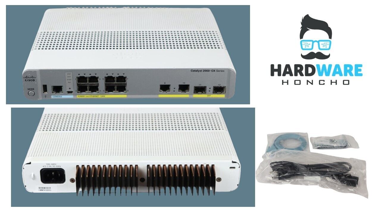 Cisco WS-C3560CX-8PC-S 8 Port 3560CX Ethernet Switch