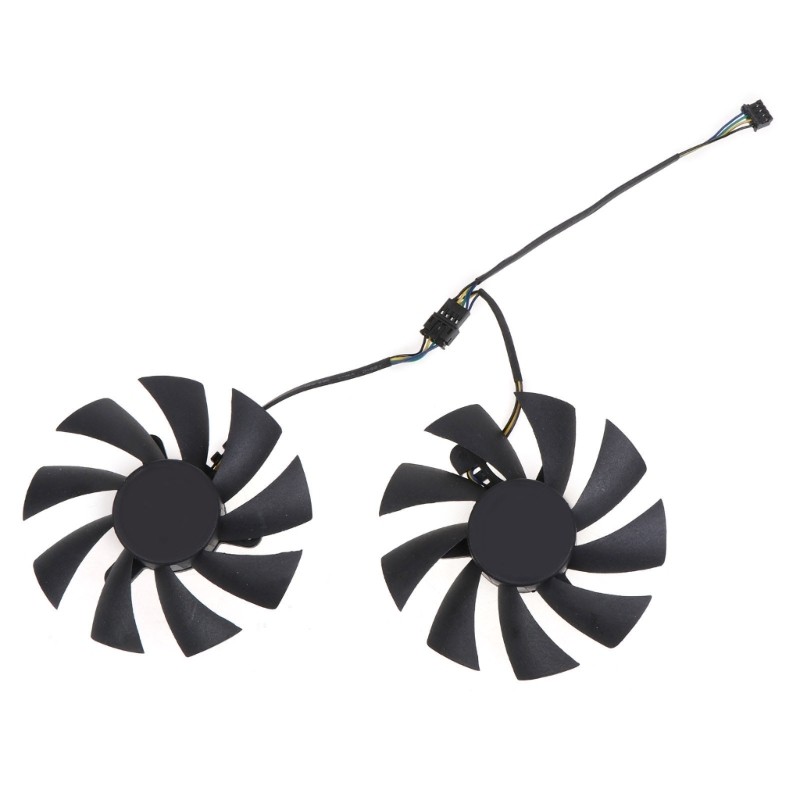 2PCS 87mm GA92A2H 4Pin for Zotac GeForce RTX 2070 SUPER Mini Graphics Card Fan