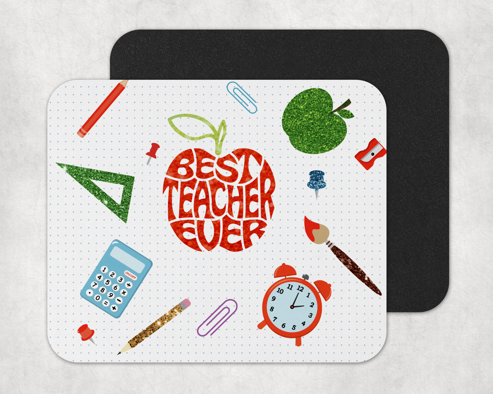 Best Teacher Ever Mousepad, Teacher Gift, Back to School, Christmas