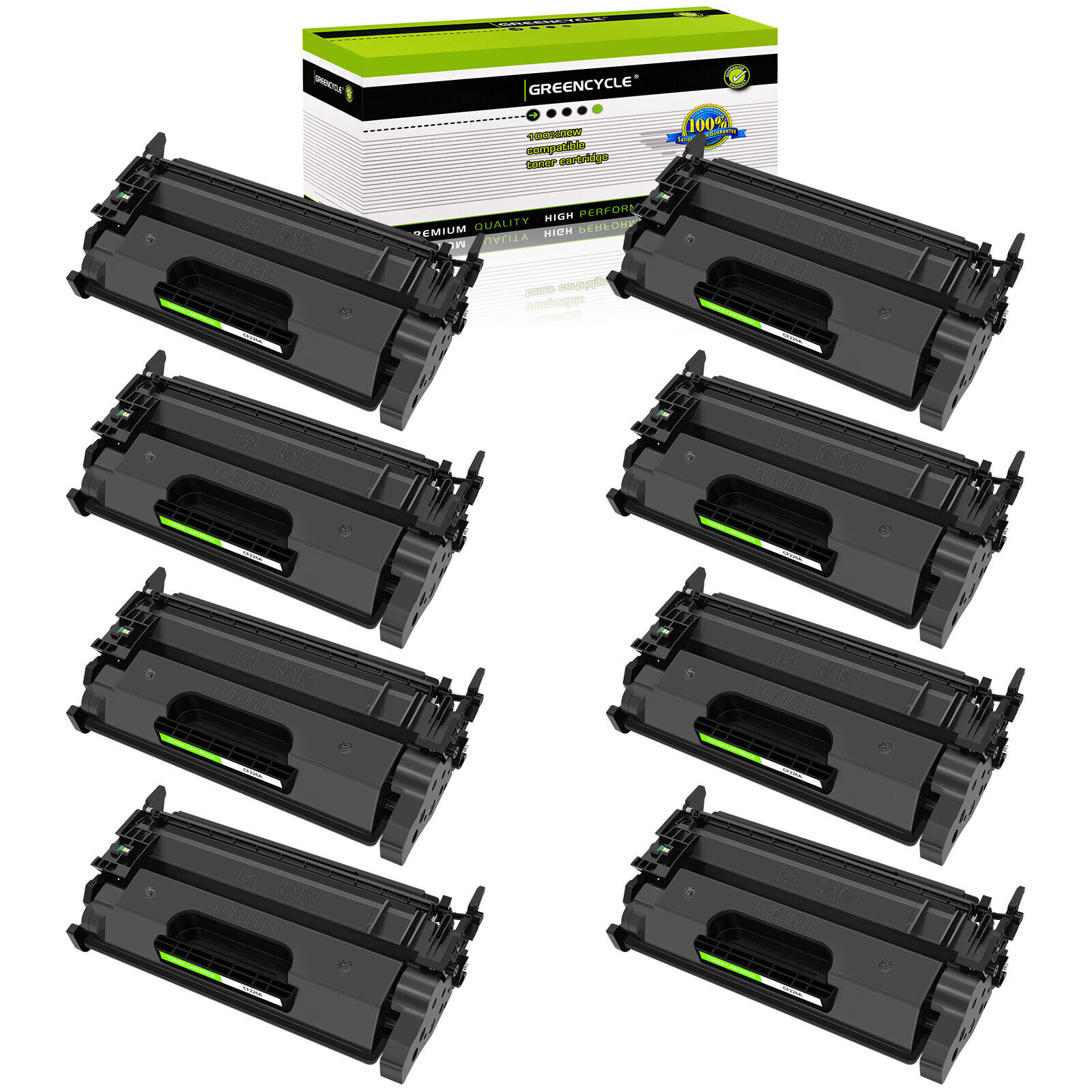 8PK Fits For HP Laserjet Pro M402n MFP M426fdw CF226A 26A Black Toner Cartridge