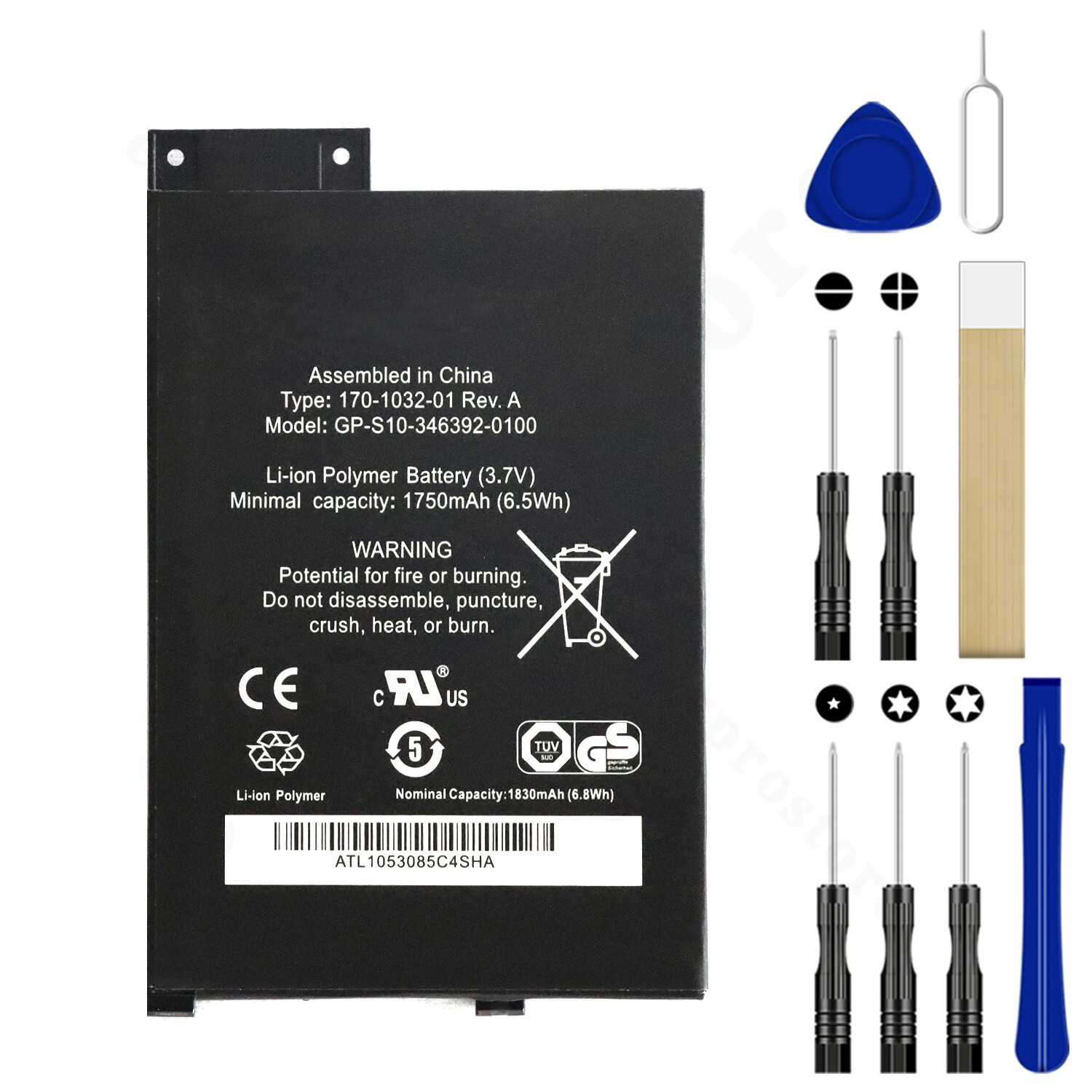 Battery 170-1032-00 For Amazon Kindle 3 Keyboard D00901 Graphite 170-1032-01 USA
