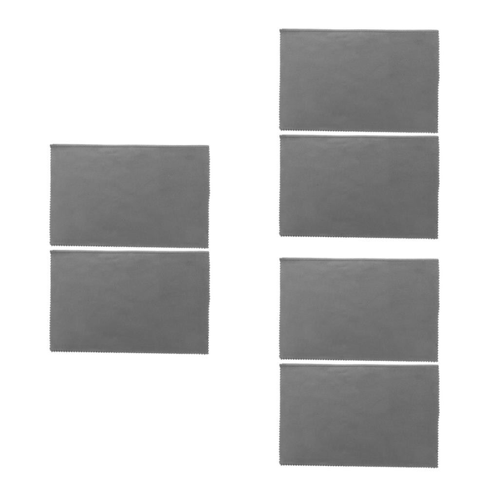 6Pcs Compact Reusable Microfiber Cloth for Device Screen and Glass Cleaning