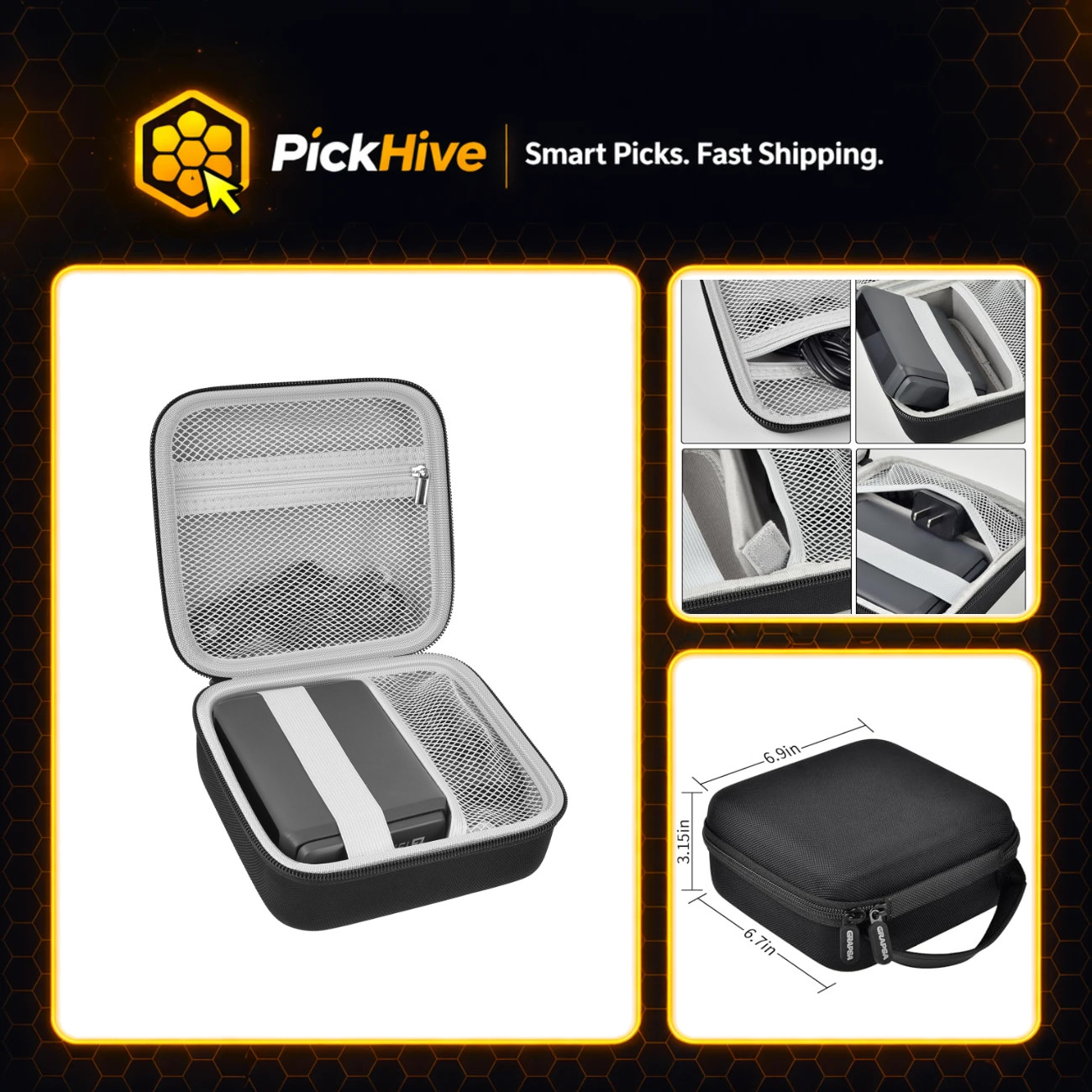 Travel Router Case for GL-BE3600 MT3600BE SFT1200 MT3000 - Durable & Portable St