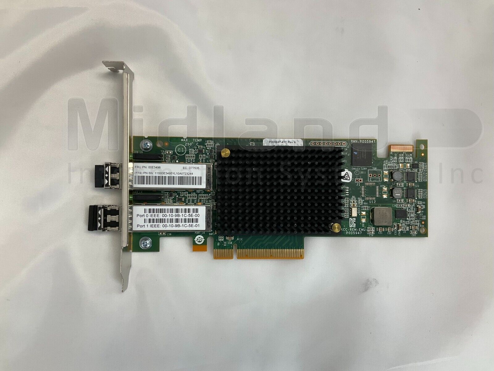 IBM EN0A 16Gb 2-Port PCIe2 (x8) SR SFP+ Fibre Channel Adapter (FH) 577F