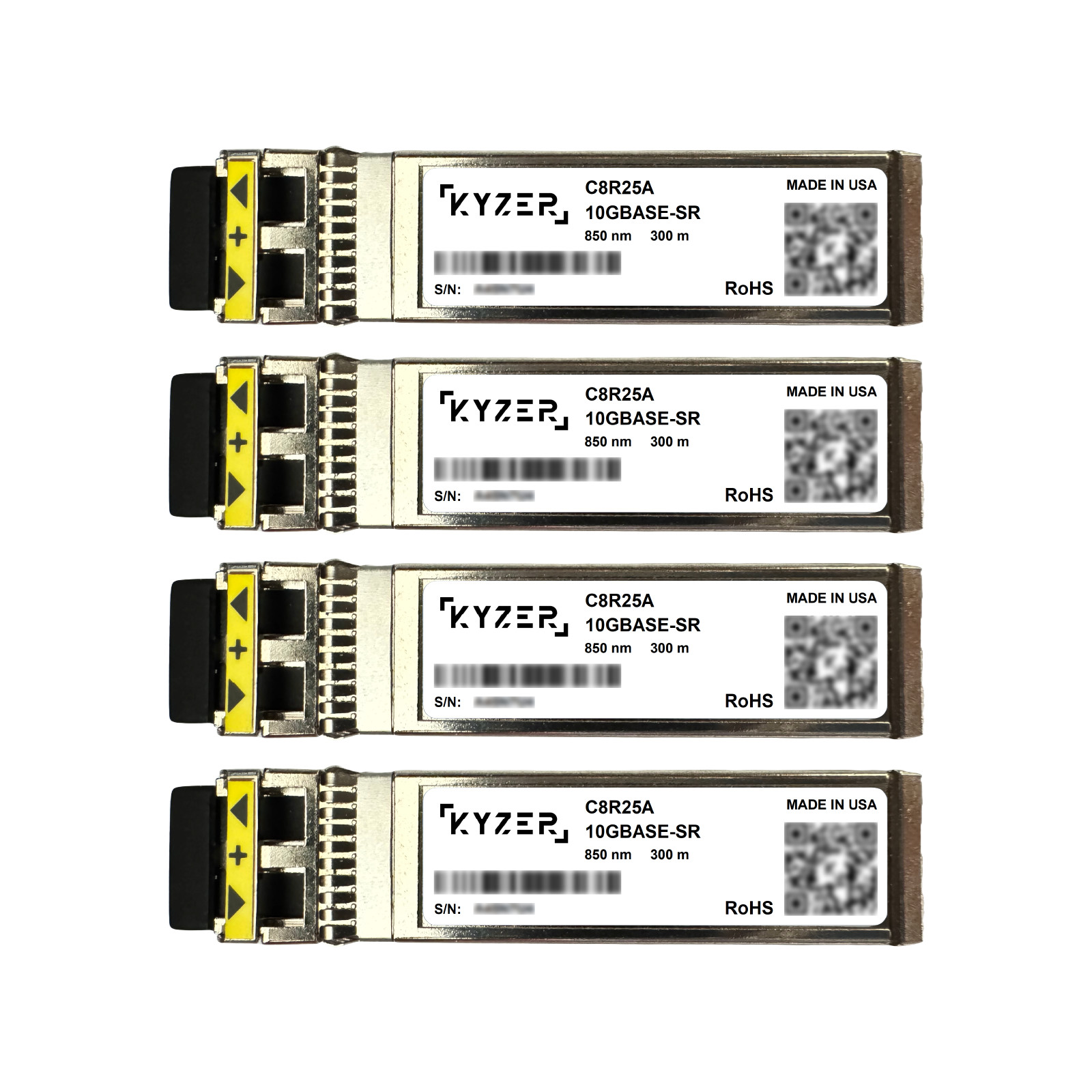 HP/HPE C8R25A MSA 2040 10GB SW iSCSI SFP+ Transceiver (4 Pack)