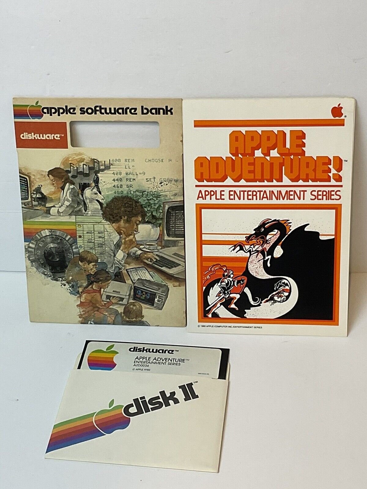 Vintage Apple II game  APPLE ADVENTURE (Colossal Cave) OEM 1980