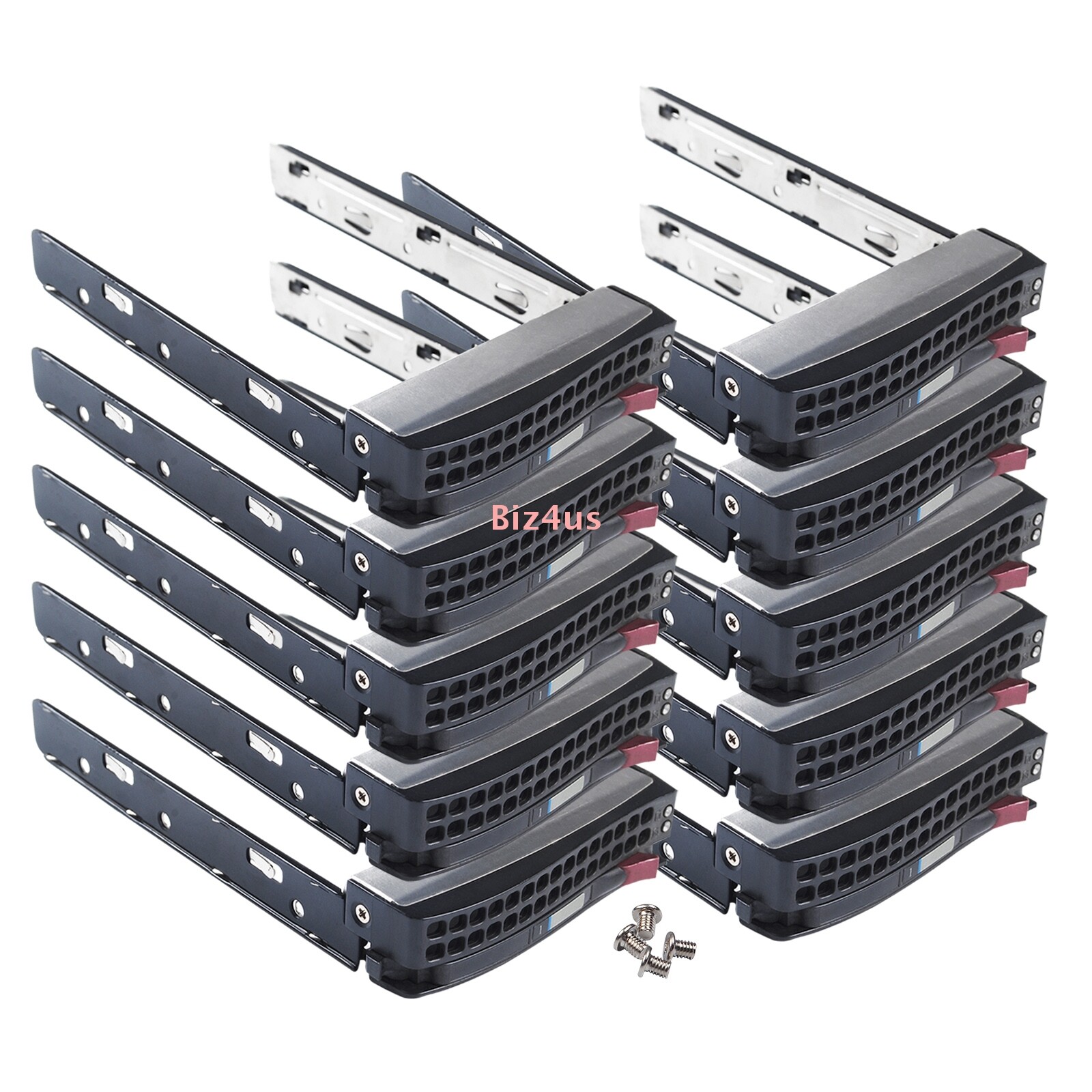 10x Supermicro MCP-220-00075-0B Gen 5.5 Hot-Swap 3.5" HDD Tray MCP-220-00024-0B
