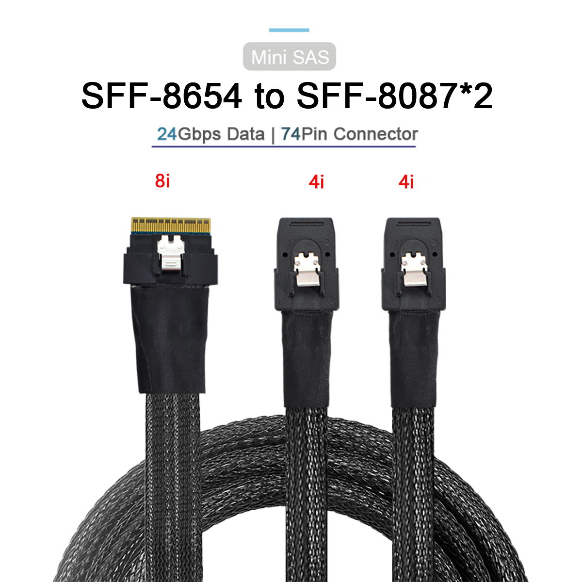 NFHK  PCI-E Ultraport Cable PCI-Express Slimline SAS Slim 4.0 SFF-8654 8i 74pin