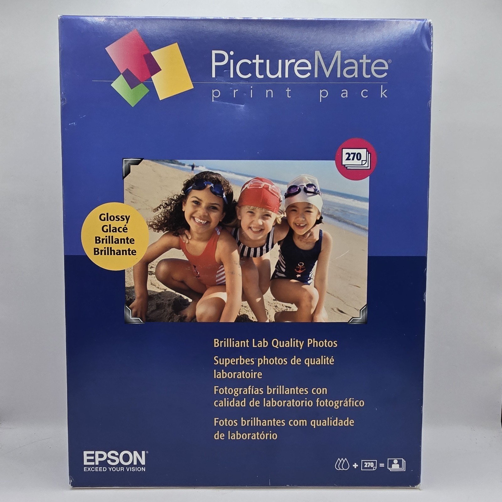 Genuine Epson PictureMate T5570 270 Glossy Prints Pack Kit EXP 08/2007 SEALED