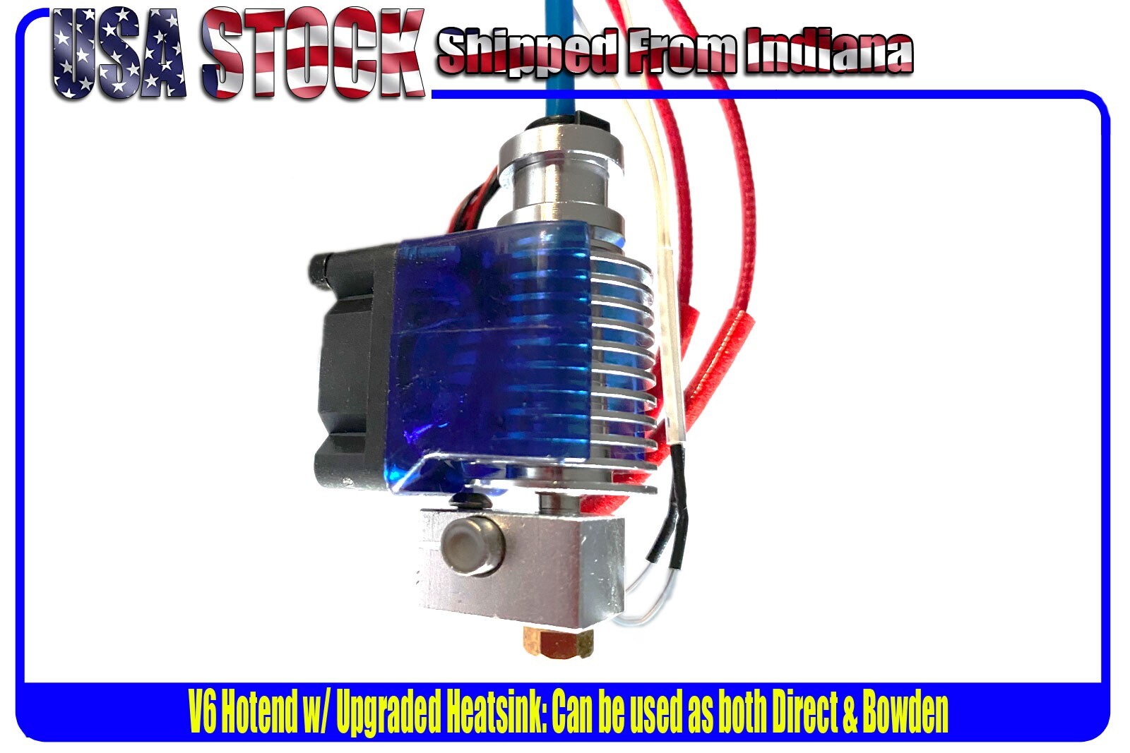 V6 Hotend Bowden, All Metal PT100 Hotend 1.75 mm  24V OR 12v Extruder, V6 Hotend