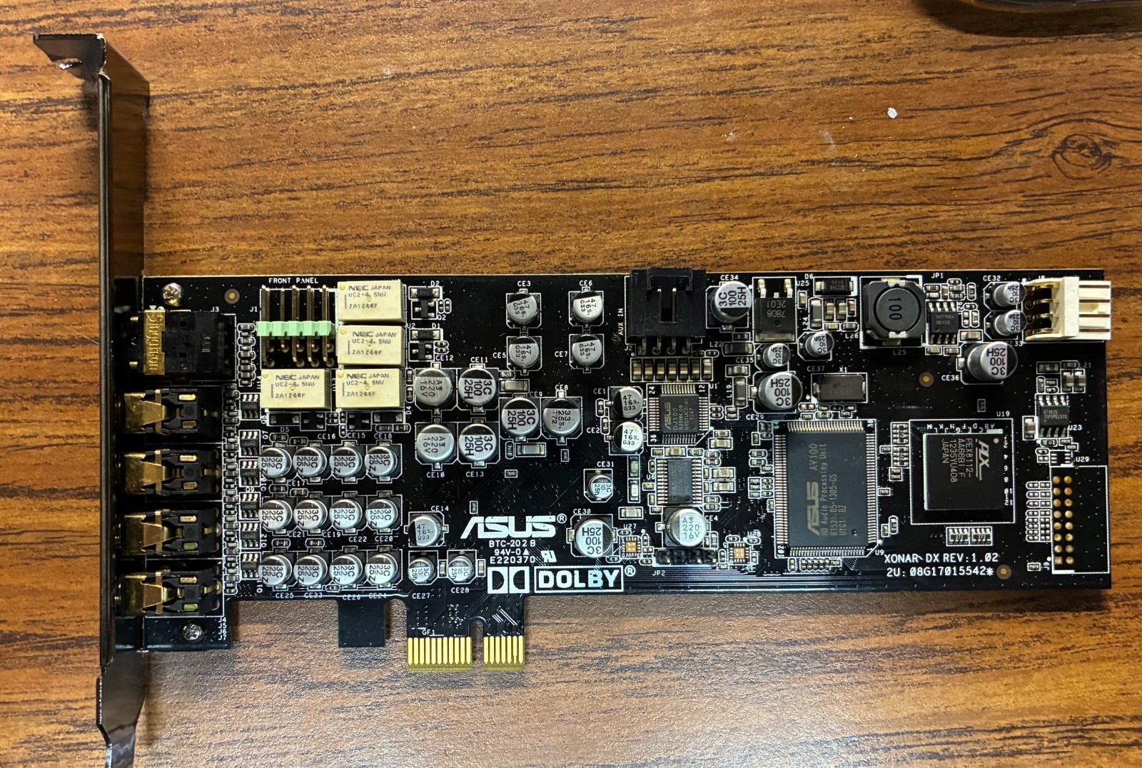 ASUS Xonar DX Rev 1.027.1-Channel PCIe Sound Card - Working - Rare Vintage 2000s