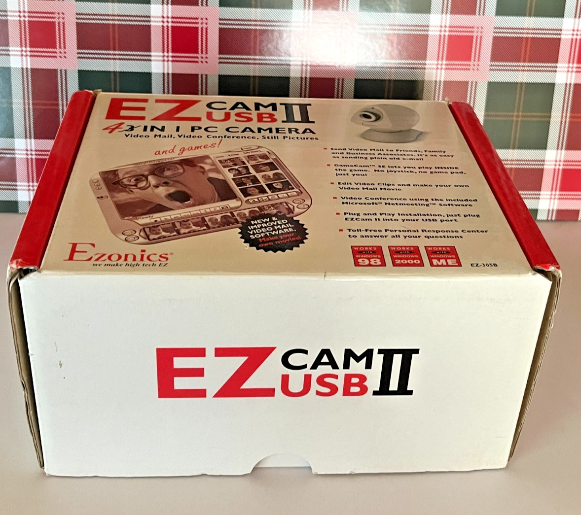 Ezonics EZCam II EZ-305B Web Cam USB Digital Video Camera 4 in 1 PC Camera