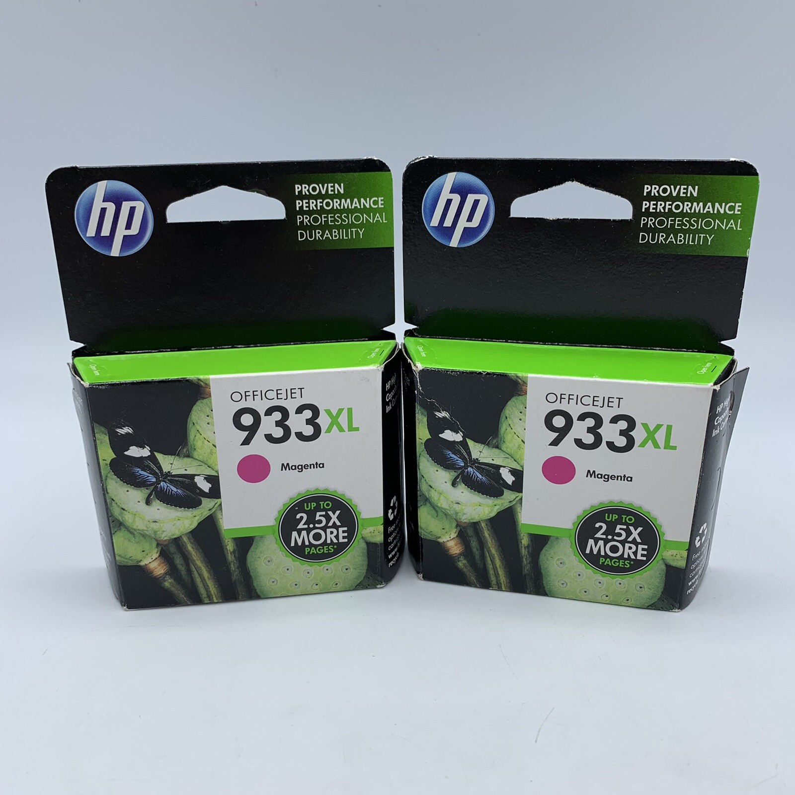 Genuine HP 933XL Magenta Ink Cartridges Lot Of 2 Exp 5/2016 OEM NEW SEALED