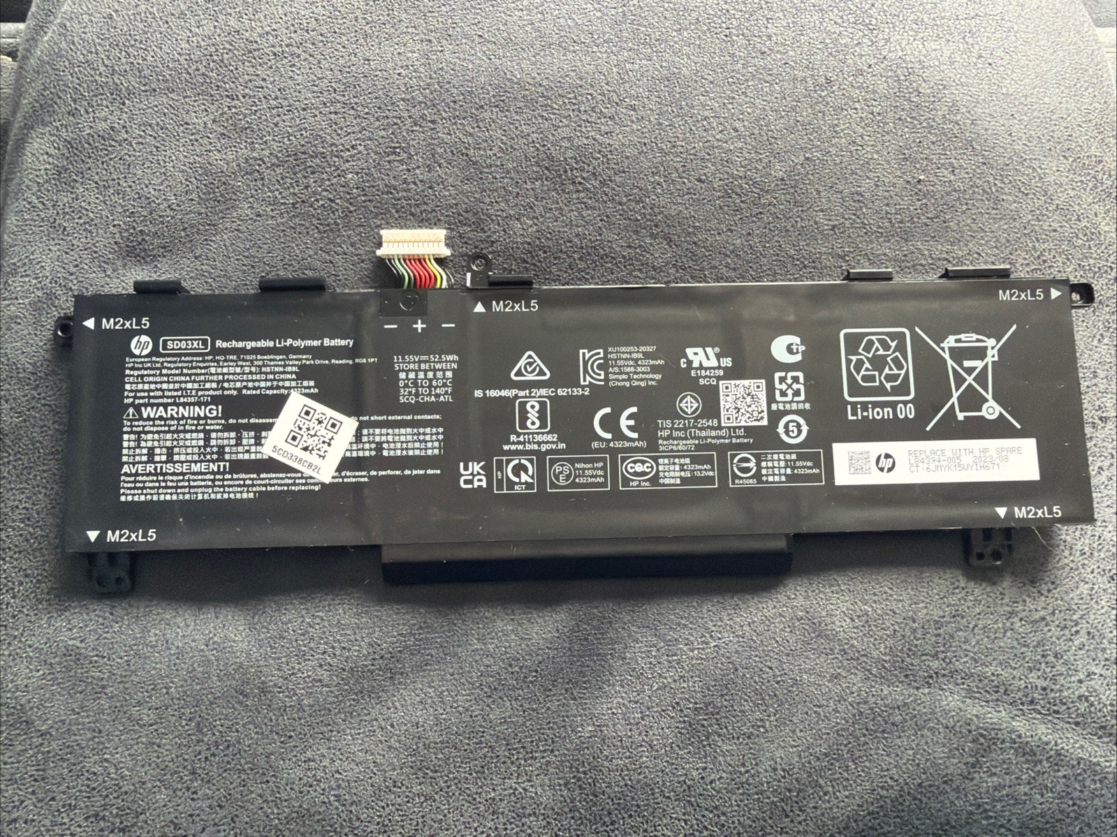 HP Victus 15-fa0031dx Laptop Battery SD03XL Genuine OEM L84394-005 Tested