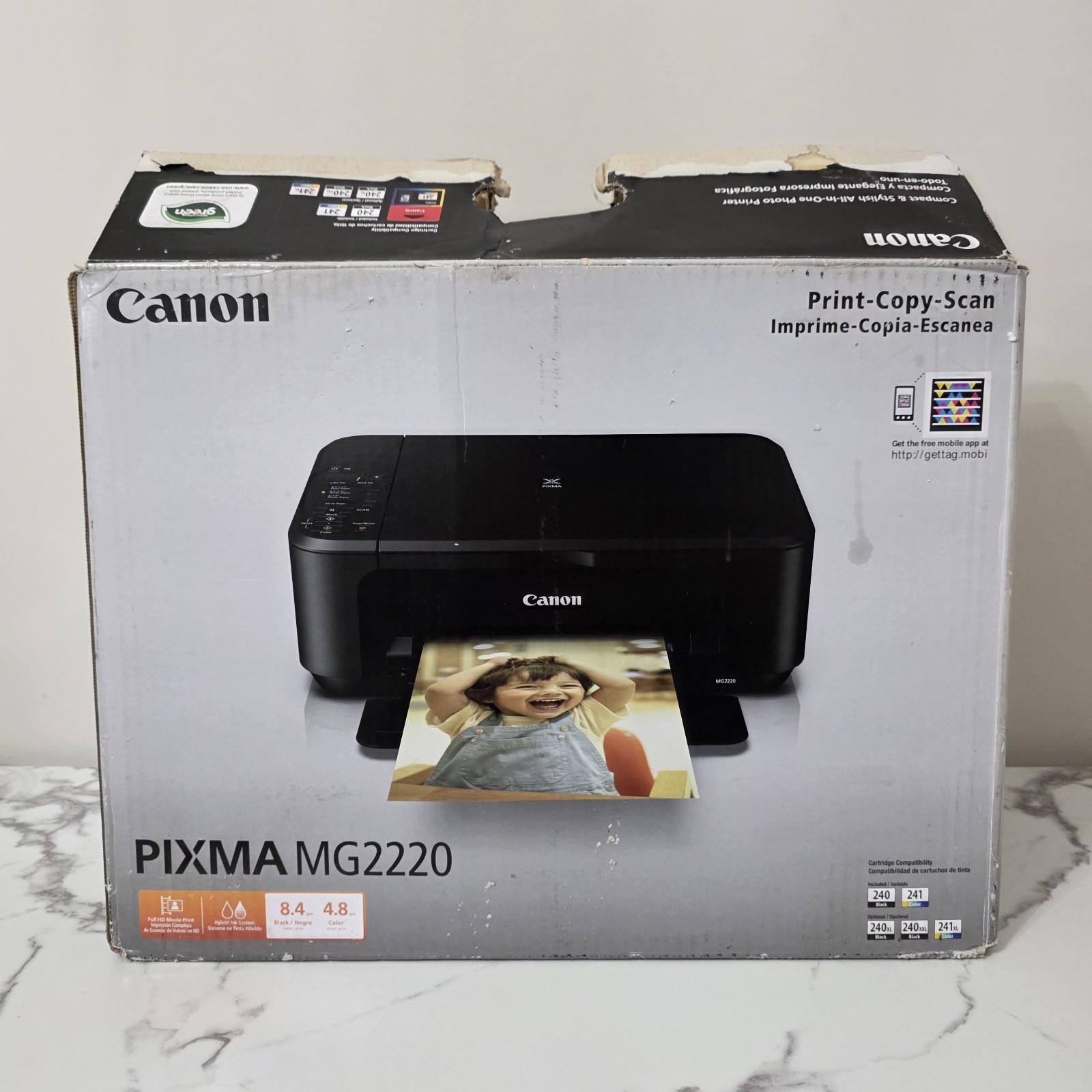 Canon PIXMA MG2220 Inkjet All-in-One Printer