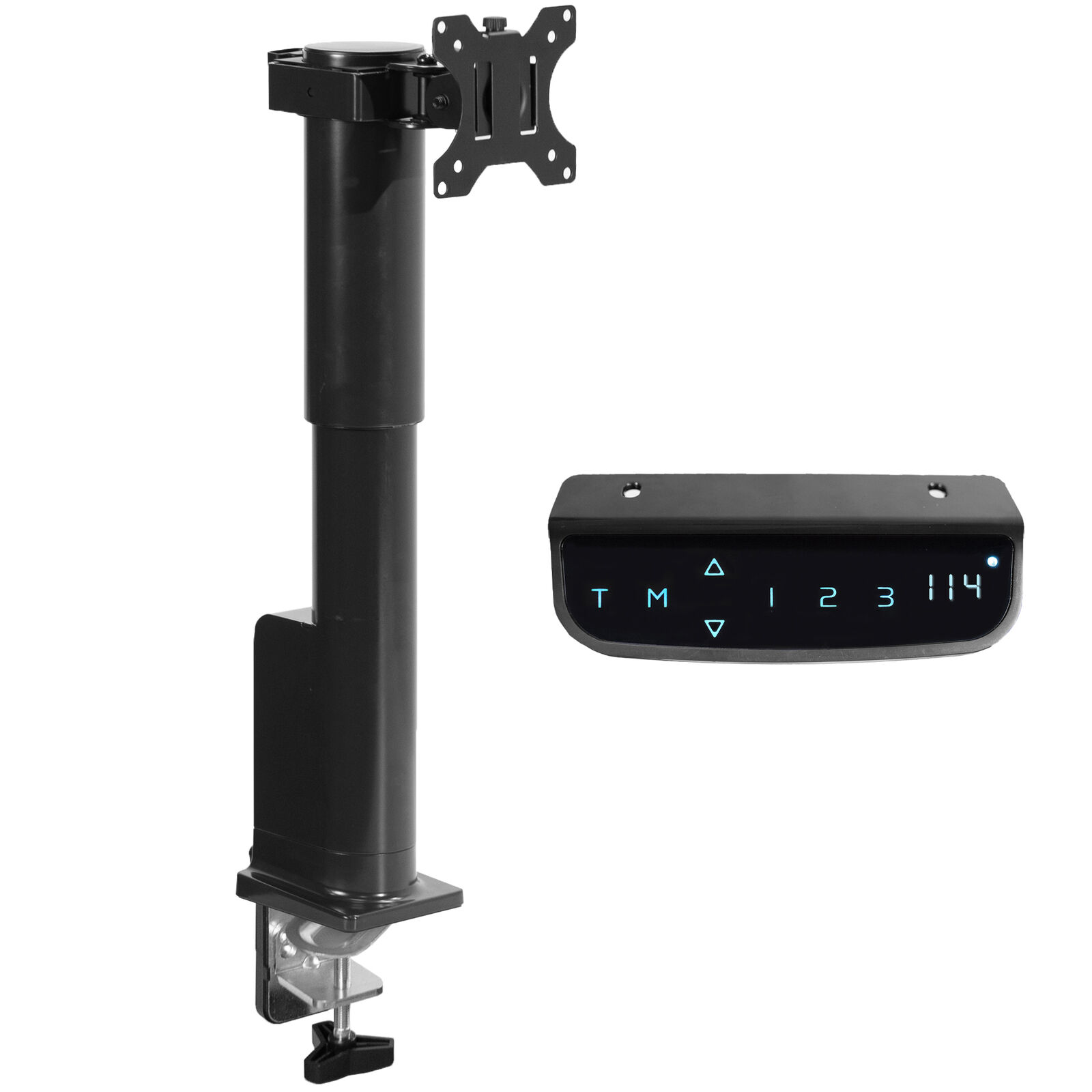 VIVO Electric Single Ultrawide Monitor Desk Mount with Touch Screen Controller