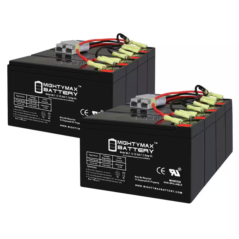 RBC12 UPS Complete Replacement Battery Kit for APC Smart-Ups 5000VA 208V