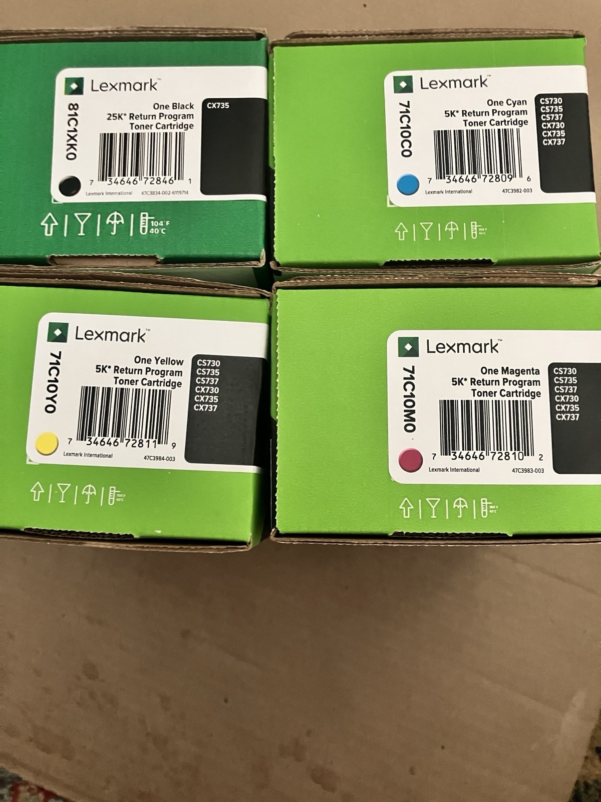 Genuine Lexmark  Ink For CX735 & CX737