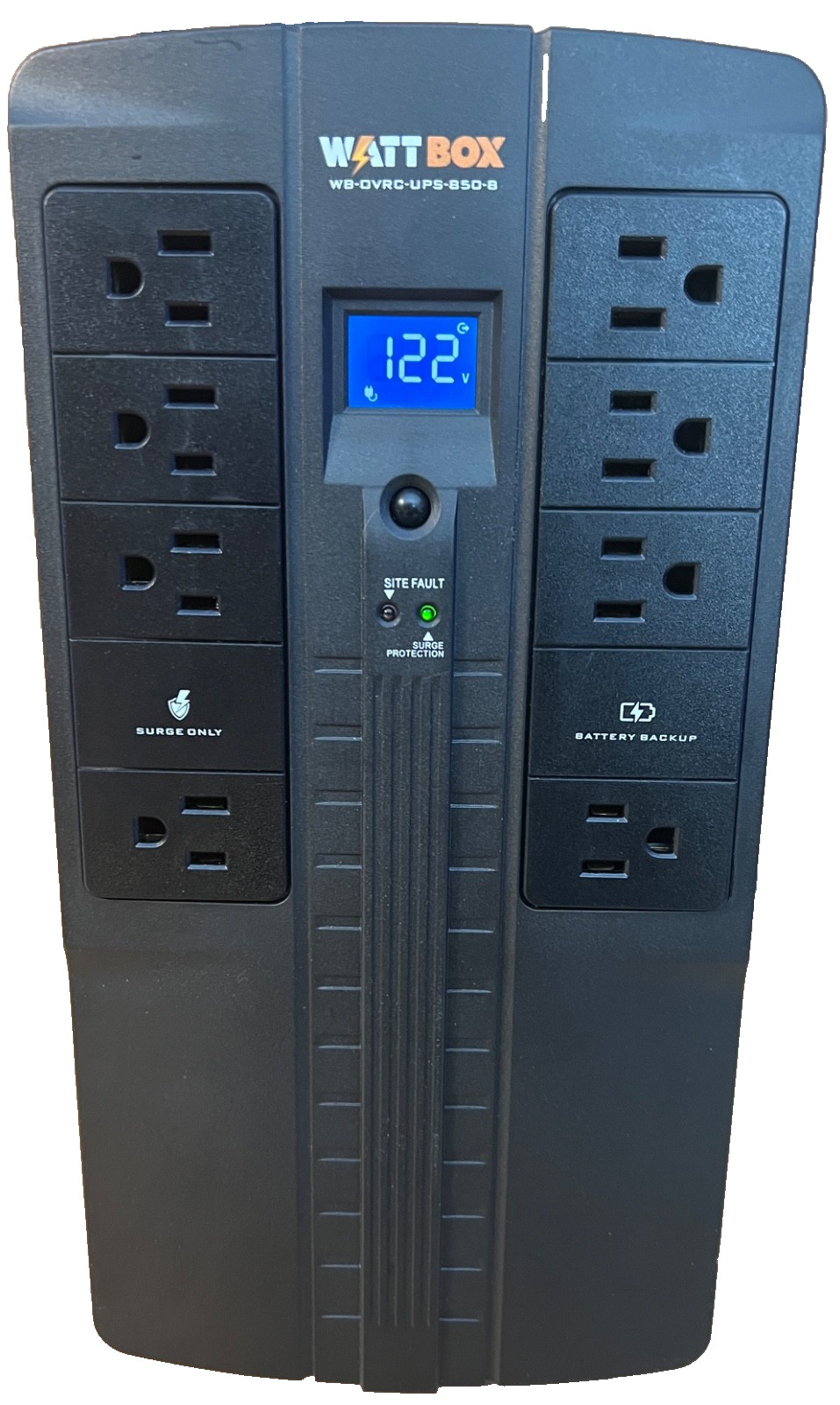 WattBox WB-OVRC-UPS-850-8-UPS Pack&IP Power Condition-850VA-New Bat-PreOwned-EXC