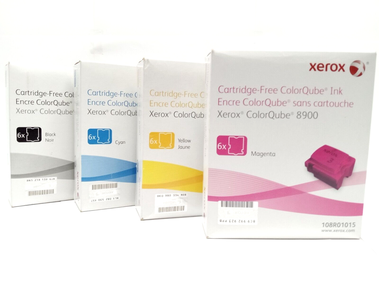 Genuine Xerox ColorQube 8900 Solid Ink Set 108R01014 108R01015 108R01016  1017