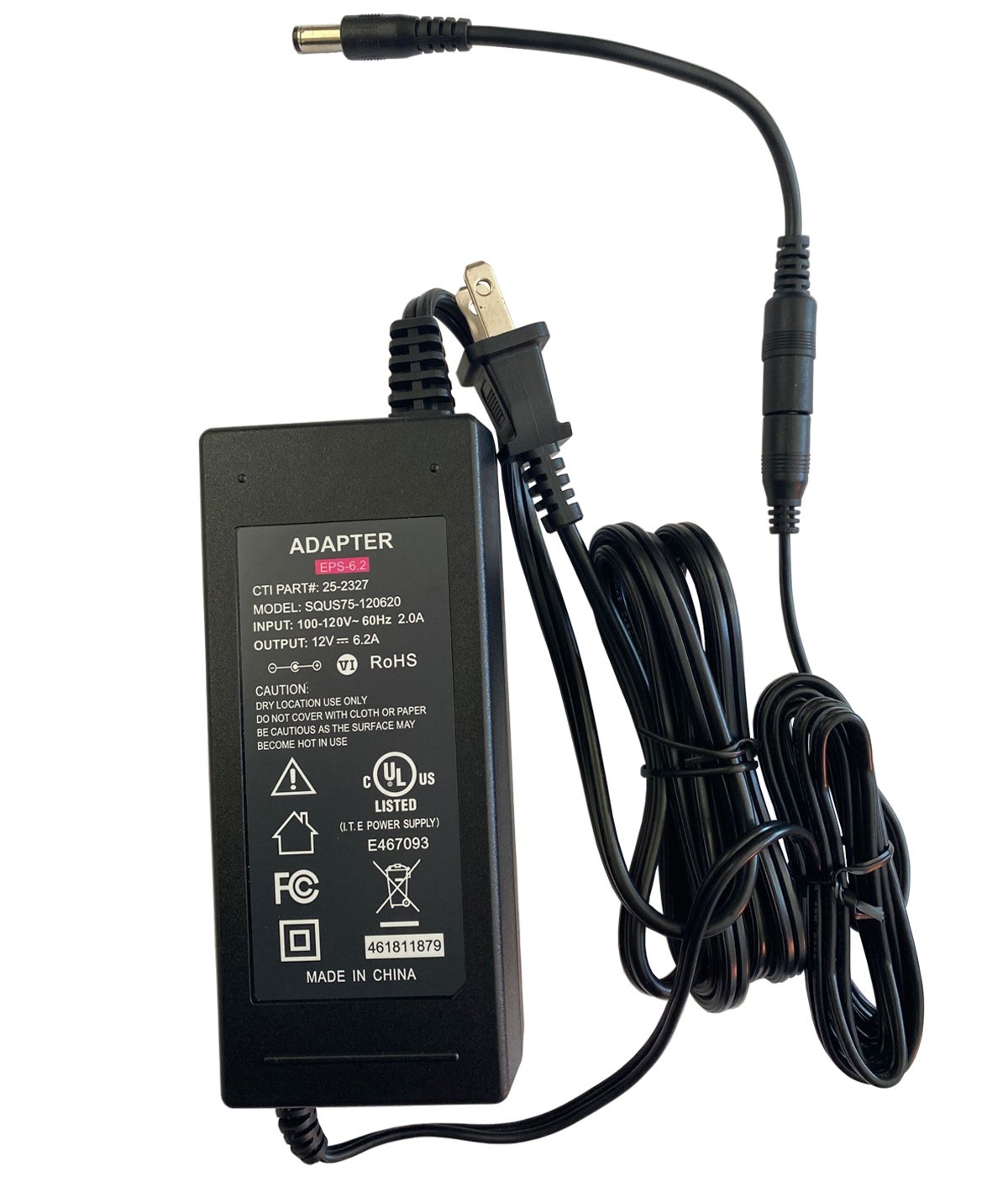 UL 12V 6A AC Adapter For Belkin F4U055WW Thunderbolt Express Dock Power Supply