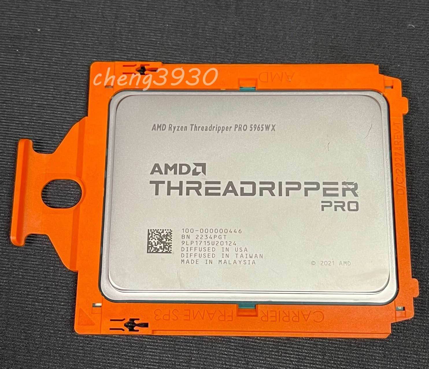 (no lock)AMD Threadripper Pro 5965wx 24-core 48-thread 3.8-4.0GHz CPU processor