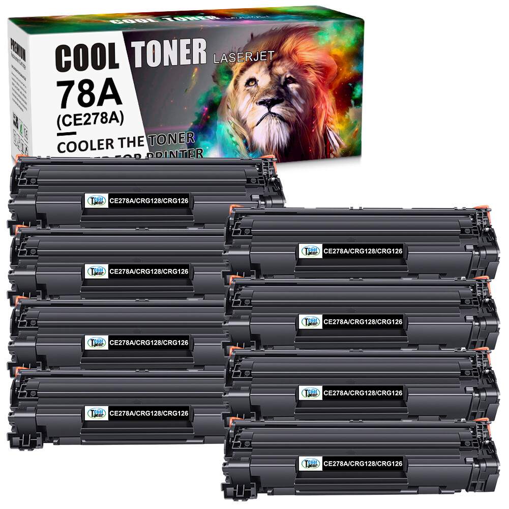 8x CE278A Toner Cartridge For HP LaserJet Pro 78A P1566 P1600 P1606dn M1536dnf