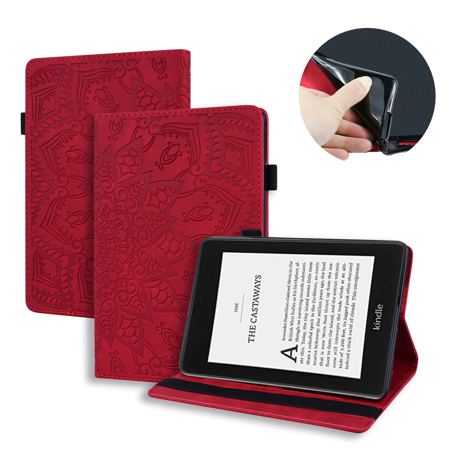 For Kindle Paperwhite 12th Gen 7" 2024/11th Gen 6.8 2021 Leather Flip Case Cover