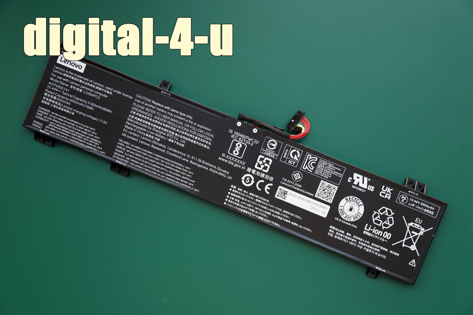 Genuine L22B4PC2 L22C4PC2 L22D4PC2 Battery for LenovoLegion Slim 5 16APH8 16IRH8