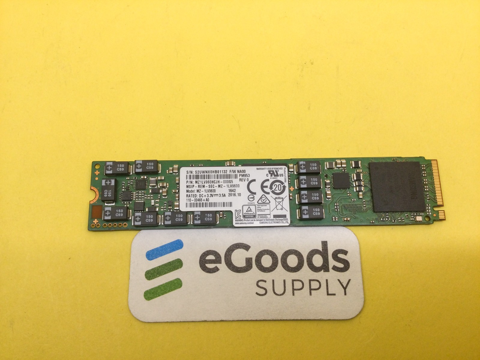 Samsung PM953 960GB NVMe M.2 22110 Enterprise SSD MZ-1LV9600