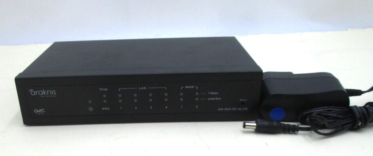 Araknis 300 Series Dual-WAN Gigabit AN-300-RT-4L2W w/Power Supply