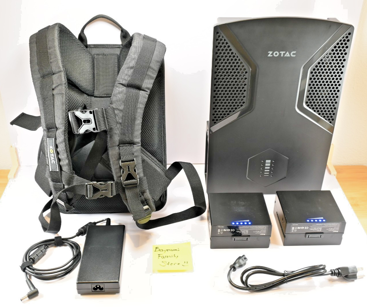 ZOTAC VR GO Virtual Reality Mini Gaming Backpack PC + 2 Batteries, Cable, Straps