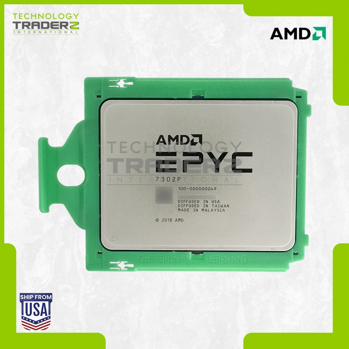 AMD EPYC 7302P 16-Core 3.00GHz 128MB 155W Processor 100-000000049 (DELL LOCKED)