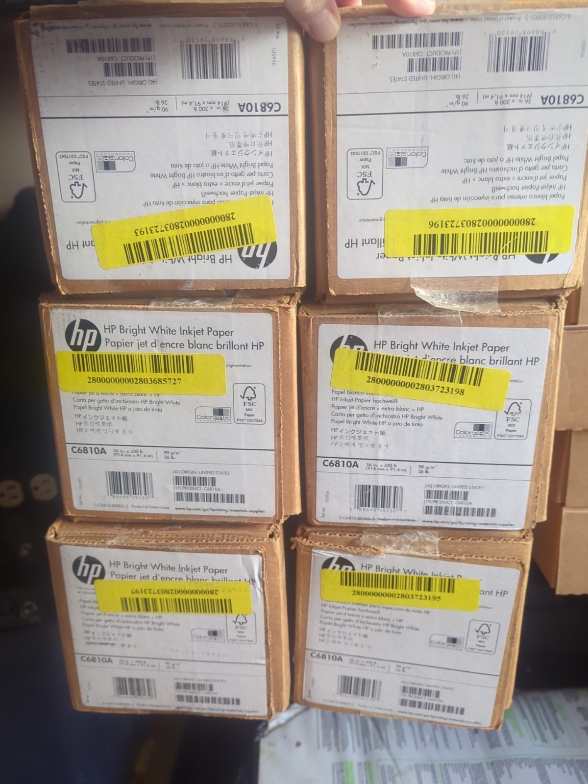 HP C6810A Inkjet Paper 6 Total Make Me An Offer.  New In Box
