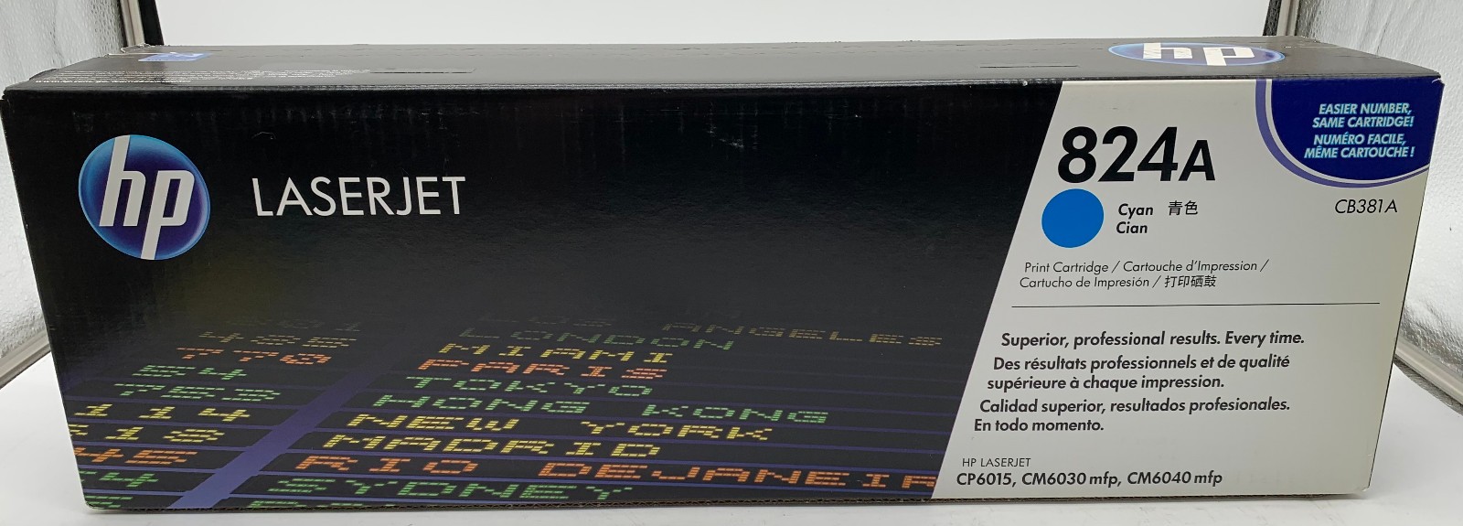 Genuine HP CB381A (824A) Cyan Original Toner Cartridge, OEM